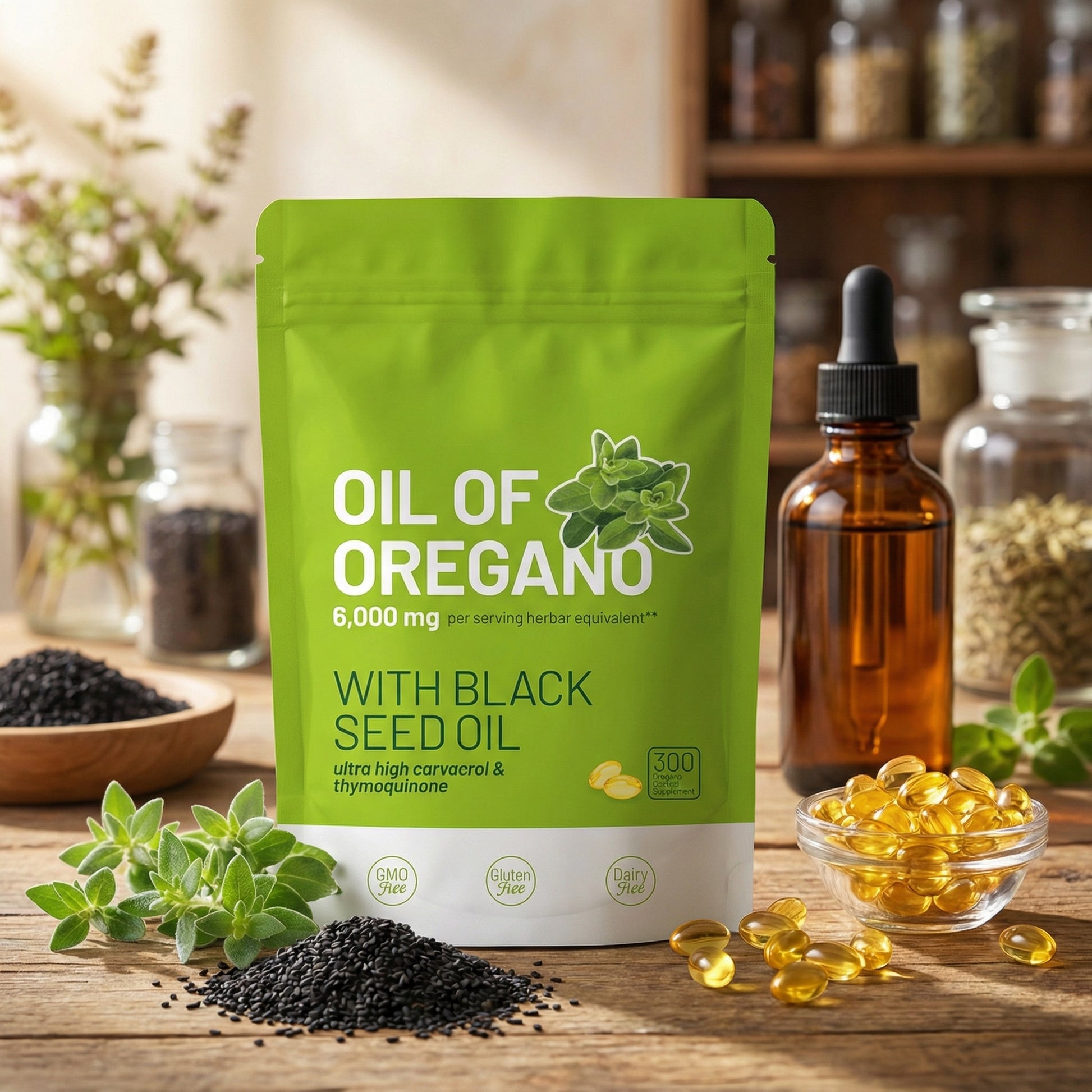 Flexiaura™ Organic Oil of Oregano & Black Seed Oil